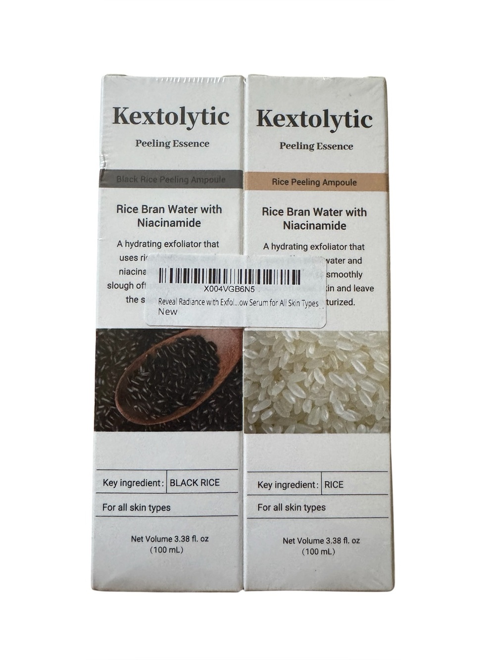 Kextolytic Peeling Essence Duo Set - Black Rice & Rice Peeling Ampoules